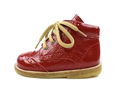 Angulus dark red beginner shoes with patent leather
